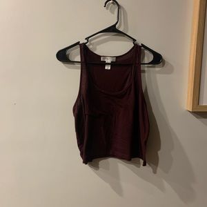 Maroon crop top